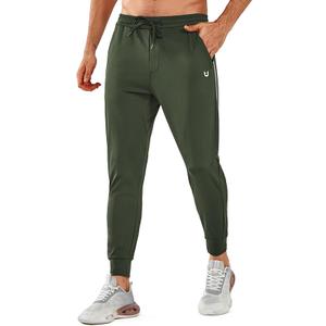 NORTHYARD Men's Running Jogger Pants Athletic Workout Sweatpants with Zipper Pockets Gym Track Jogging Sweatpant ARMYGREEN-2XL
