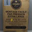 REGALO EXTRA WIDE SAFETY GATE (29-49"W x 30"H, Black)