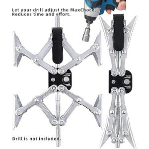 Wheel Chock X-Shaped Stabilizer (Allow Drill Adjust) Dual Axel RV Travel Trailer Camper Tire While Camping, Pack Of 2