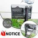 hygger Aquarium HOB Filter 105 GPH for 10-20 Gallon Fish Tank Power Filter with Adjustable Water Flow Extendable Intake Tube External Hang-On Back
