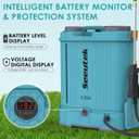 SEEUTEK 4.2 Gallon Battery Powered Backpack Sprayer,Electric Garden Sprayer