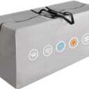 Outdoor Cushion Storage Bags Waterproof Outdoor Cushions Storage Bag Extra 48" L x 16" W x 22" H Large Patio furniture Cushion Storage Bag with Handle and Zipper