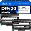 DR420 Drum Unit(Not Toner)2-Pack Replacement Compatible for Brother DR420 DR-420 Imaging Drum HL-2270DW HL-2280DW HL-2230 MFC-7360N MFC-7860DW DCP-7065DN Intellifax 2840 2940 MFC-7240 HL-2240D Printer