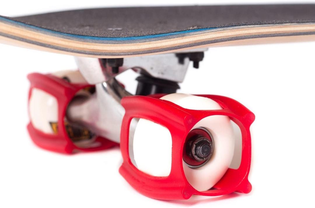 SkaterTrainers- Skateboard Tricks Fast No Experience Needed- Fun, Safe, and Easy- Ollies, Kickflips and More- All Ages- Accessories Make Great Stocking Stuffers Gifts for Teen Boys and Girls (Red)