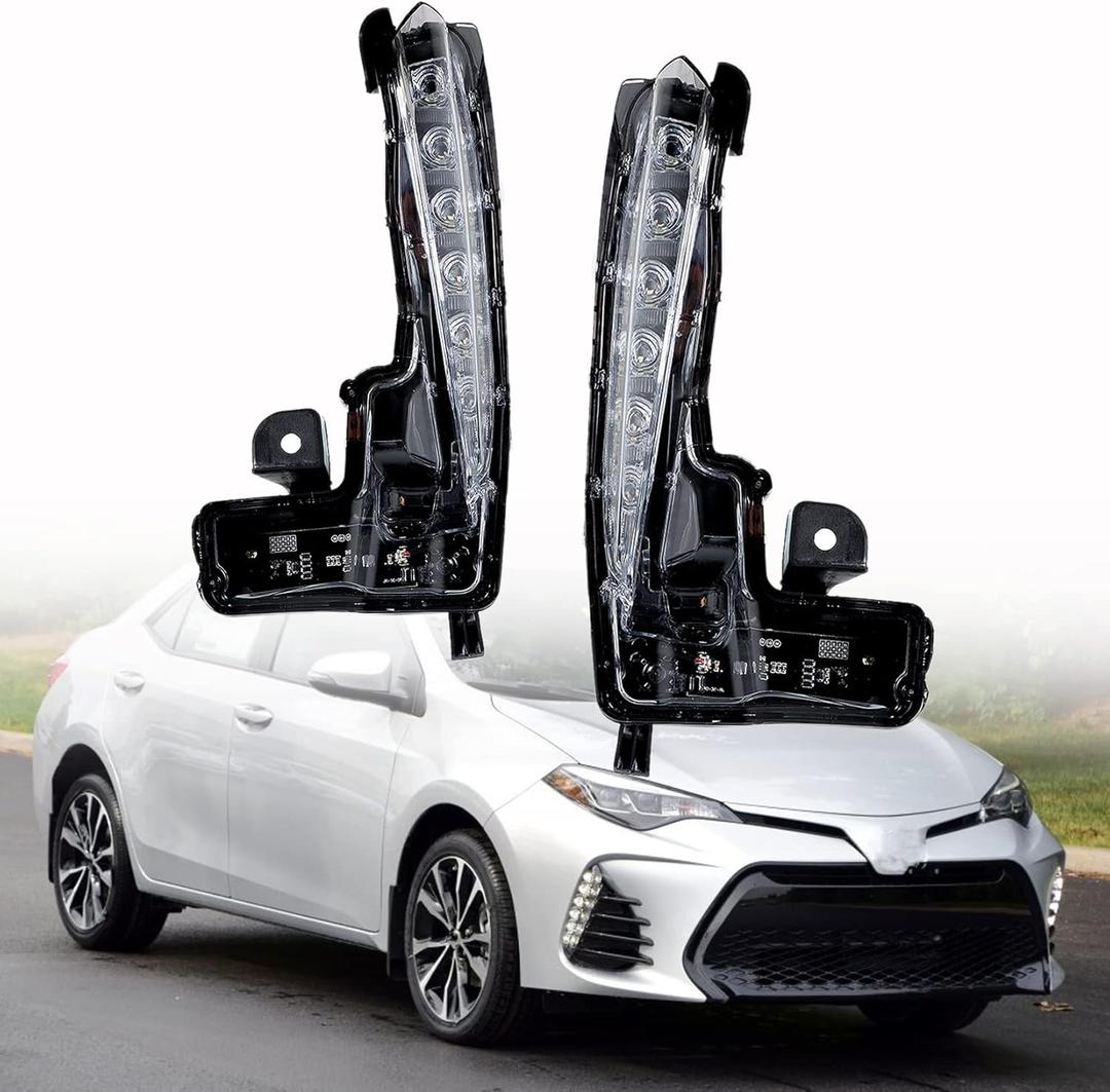 2-Pack Front Driving Fog Light Replacement for 2017 2018 2019 Corolla SE Daytime Running Light TO2562103 TO2563103