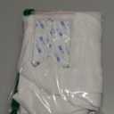 RYB HOME Linen Blended French Door Window Curtains, Room Darkening Tricia Door Shades Blinds Portable for Patio/Office/Classroom Privacy, W 26 x L 72 inch, 1 Panel, White