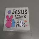 Christian Easter Decor - Easter Decorations for Home - Jesus Loves His Wooden Sign Home Bathroom Shower Room Restroom Toilet Table Shelf Desk Decorations 55 Inches