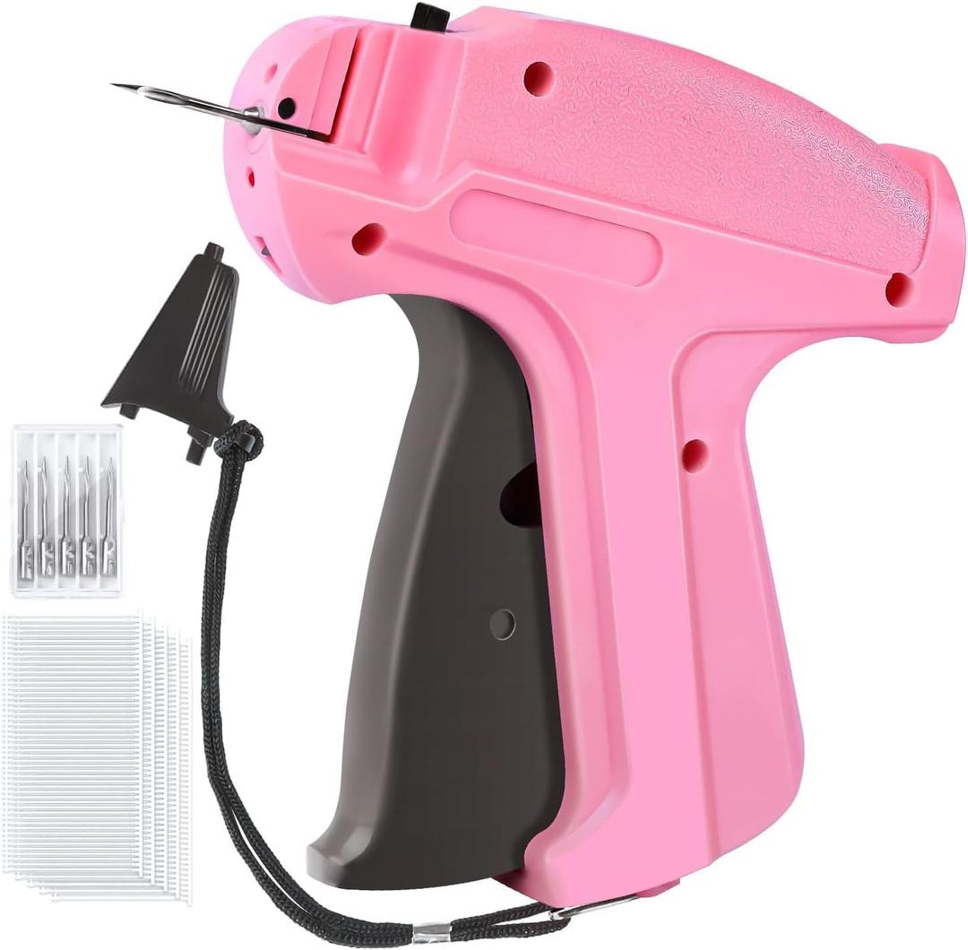 habgp Tagging Gun for Clothing with 5 Needles and 2000 Fasteners, (Not Stitch Gun) Price Tag Gun for Clothes, Fabric Pricing Gun for Retail, Handheld Plastic Shirt Garment Tag Attacher Machine