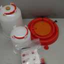 2 Pack Chicken Waterer Heated for Winter 3L & 6L Chicken Water Heater with Adjustable Leg Support 35W BPA-Free Heated Poultry Waterer Heavy Duty All in One Heated Waterer for Chicken Coop