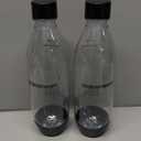 sodastream 1L Twin Pack Dishwasher Safe Slim Bottle (Black)