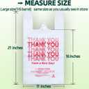 1050 Count Plastic Bags with Handles, T-Shirt bags, Thank You bag, Grocery bag, Shopping bag, for Small Business, White and Reusable, 1/6 Barrel, Large Size 11"x6"x21"