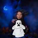 Halloween Ghost Plush - 9.8 Inch Soft Ghost Stuffed Animal for Halloween Decoration, Party Decor for Kids and Adults Party Gift