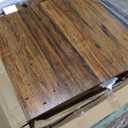 Tribesigns Coffee Table Square LED Coffee Table Engineered Wood Low Center Cocktail Tables for Living Room (Rustic Brown+Black)