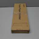 2 x Longzon Brushed Nickel Toilet Paper Holder Wall Mount, Self Adhesive Toilet Paper Holder Storage for 3 Roll Tissue, Premium 304 Stainless Steel Stick On Toilet Paper Roll Holder for Bathroom, Silver