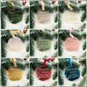 Kasyat 36 Pcs Christmas Thank You Gifts Ornaments Bulk for Employee Coworker Appreciation Gifts Acrylic Thank You for Being Awesome Hanging Pendant with Ribbon and Card for Team Staff Teacher (Round)