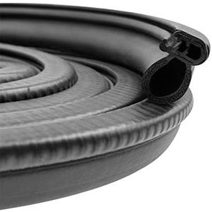DGSL Car Weather Stripping, 20Ft Automotive Door Seal Strip with Side Bulb Rubber Seal for Cars, Boats, Trucks, RVs