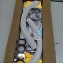 uxcell Stretchable Shower Curtain Rod Rack, Stainless Steel U Shaped Shower Curtain Rod No Drill for Bathroom Bathtub, 80cm/31" Width, Black