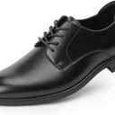 Men's Oxfords Classic Dress Lace Up Shoes, Leather Lined, Heel Pad Design for Formal Occasions (13, Black)