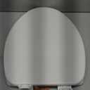 CHURCH Toilet Seat, Easy Clean Hinges Release for Deep Cleans, Durable Enameled Wood Seat, Elongated, White