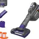 BLACK+DECKER dust buster Handheld Vacuum Cordless, Pet Hair Vacuum, Portable for Home and Car with Pet Brush, Rechargeable, Powerful Suction, Washable Bowl Filter,furbuster AdvancedClean (HHVK515JP07)