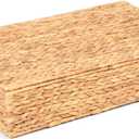 Under Bed Storage with Lid, Hand Woven Underbed Storage Basket for Bedroom, Large Underbed Storage Basket, Wicker Bed Storage Bin (Water Hyacinth, 60L, Single)