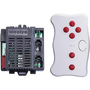 FULIHUA RX23 12V FC CE 2.4G Bluetooth Remote Control and Receiver, for Kids Ride On Toys, Weelye 12V Control Box Motherboard Accessories Ride On Car Replacement Parts