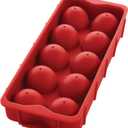 HIC Kitchen Cannonball Silicone Ice Cube Tray, Non-Stick, Makes 10 Large Ice Balls