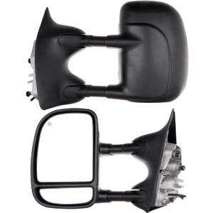 Tow Mirrors Fit for 2001-2005 for Ford for Excursion 1999-2007 for Ford for F250/for F350/for F450/for F550 Super Duty Tow Mirrors Left Right Side Mirrors Power Heated Converter Plug