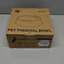 NAMSAN Heated Water Bowl for Outdoor Cats, 2.2L Heated Dog Bowl, Provides Drinkable Water in Winter, Heated Pet Drinker for Chickens Rabbits Birds Bath, Livestock Thermal Watering Trough