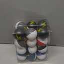 24 Pcs 2.4 Inch Christmas Tree Ball Ornaments Cartoon Hanging Ornaments Plastic Christmas Winter Balls Decor for Xmas Trees Holiday Party Favors Home Decor(Lightning)