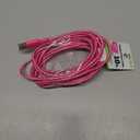CellCandy Lightning 10 Ft Braided Cable Pink