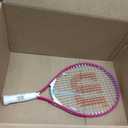 Wilson Ultra Power 19" Junior Recreational Tennis Racket - Pink/White/Blue