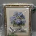 HUARCEY Vintage Blue Hydrangea Wall Art 13x16 Inch Botanical Print