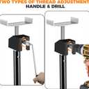 BOYISEN RV Slide Out Support Jacks 20"-49" Height Adjustable by Power Drill or Handle, Heavy Duty Camper Slideout Stabilizer Jacks Supports up to 5000lbs