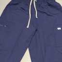 Scrubs Set for Women Medical Uniform Nurse Suit, Anti-Wrinkle Scrub Top Jogger Pant&11 Pockets,4 Way Stretch Workwear, Small, Navy Blue