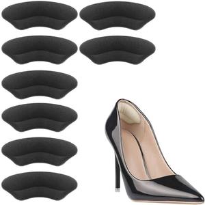 Domejo Heel Pads for Loose Shoes – 4 Pairs Self-Adhesive Heel Grips, Anti-Slip Shoe Inserts, Blister Prevention Cushions, Comfortable Heel Protectors for Men and Women 3 pack