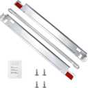 TOMOON KSTK1 Laundry Stacking Kit for 27" L-G Washer and Dryer - Solid Metal with Chrome Finish, Replaces WSTK1 (Silver) - Optimized for Space