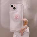 Ownest Compatible for iPhone 11 Cute 3D Pink Bowknot Slim Clear Aesthetic Design Women Teen Girls Camera Lens Protection Phone Cases Cover