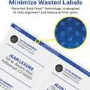 Avery Printable Shipping Labels with Sure Feed, 3-1/3" x 4", Matte Clear, 60 Blank Mailing Labels (18664)