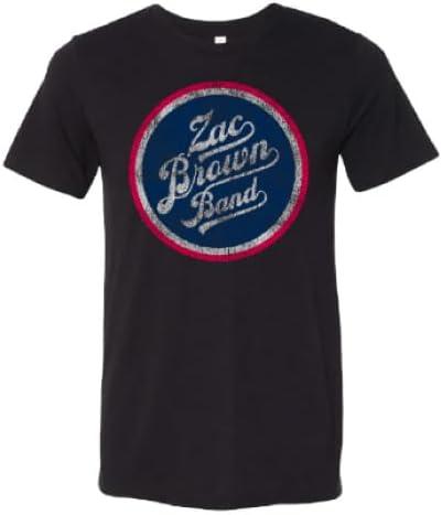 Zac Brown Band Official Merch Circle Logo Tee, Black, X-Large