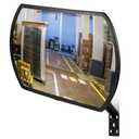 Geetery 1 Piece 36" x 24" Garage Convex Security Mirror Outdoor Indoor Round Rectangular Acrylic Traffic Corner Mirror Blindspot for Wall Parking with Protective Film for Driveway