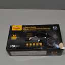 TitanFlex Disposable Nitrile Exam Gloves, 6-mil, Black, Heavy Duty, Latex Free, Food Safe for Cooking & Food Prep (M, 100ct)