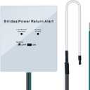 Power Return Alarm, Briidea Utility Power Back on Alert for Generator, Loud Siren with LED Indicator (white)