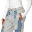 Sunzel Long Sleeve T Shirts for Women with Crew Neck, Double Lined Tops Slim Fit Basic Tee, Casual Undershirt Outfits (White)