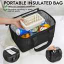 RAYMACE Bike Basket Rear with Cooler Bag and Cargo Net,Waterproof Cover,Folding Bicycle Basket, Quick Release Design Ebike Basket for Adult, Storage Groceries,Bento Lunch,Fruit, Large