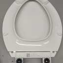 KOHLER 4636-RL-0 Cachet ReadyLatch Elongated Slow Close Toilet Seat, Soft Close Toilet Seat Quiet Lid, Contoured Grip-Tight Bumpers Installation Hardware, Apartment Essentials, White