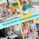 ATOYUS Montessori Busy Board Toys for Toddlers, Wooden Sensory Activity Toys for Kids, Learning Educational Travel Toy, Fine Motor Skills Christmas Birthday Gifts for Boys Girls