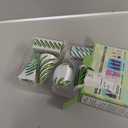 6 Packs Spiral Cone 3D Printed Fidget Toy Set, Flexible Impossible Cone Pyramid Passthrough Toys for Stress Relief, Desk Deco Relaxing for Kids Adults, Yellow Green & White