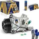 AISIN AFTERMARKET ACCT-00574 Air Conditioner AC Compressor - Compatible with Toyota Camry 2012-2017, Highlander 2011-2013, Sienna 2011-2016, Lexus ES350 2013-2018 - 3.5L
