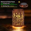 Solar Lanterns Outdoor Waterproof Mushroom Butterfly Garden Decor Gifts for Women Mon Grandma Metal Hanging Solar Lights Decoration for Outside LED Lanterns for Yard Patio Lawn | Metal Hanging Solar Lights Decoration for Outside LED Lanterns for Yard Patio Lawn Gifts for Mon Grandma